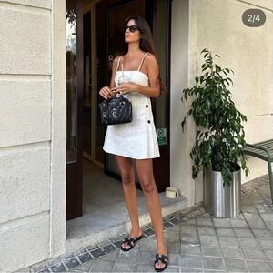 NWT Cream Zara Mini Dress size Small